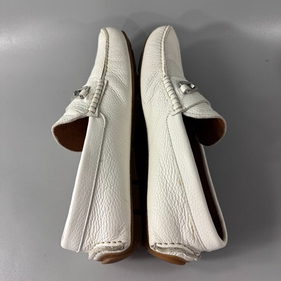 Moschino White Driver Loafers, Size 39 main image 10